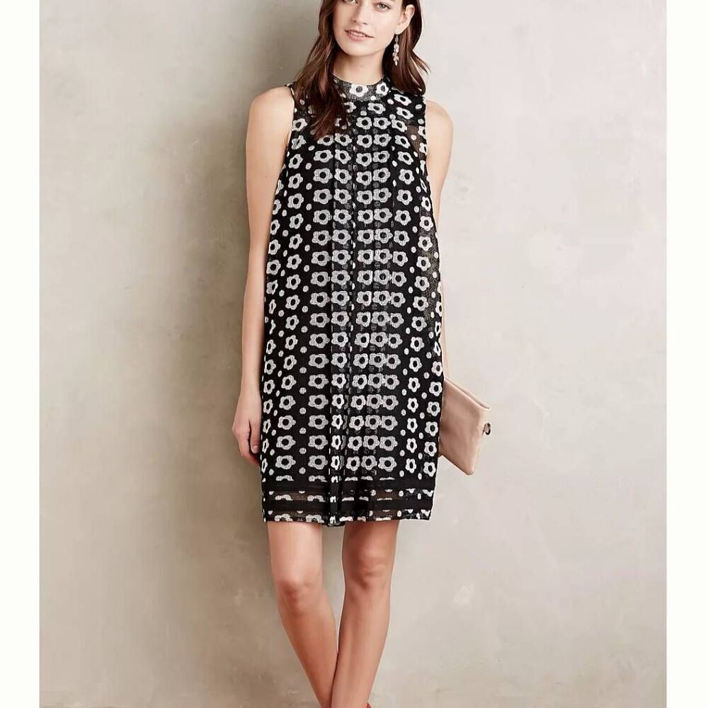 Nina Leonard Floral Swing Shift Dress